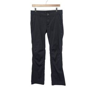 prAna Halle Pants Womens 8 Charcoal‎ Gray Stretch Nylon Hiking Outdoor Travel